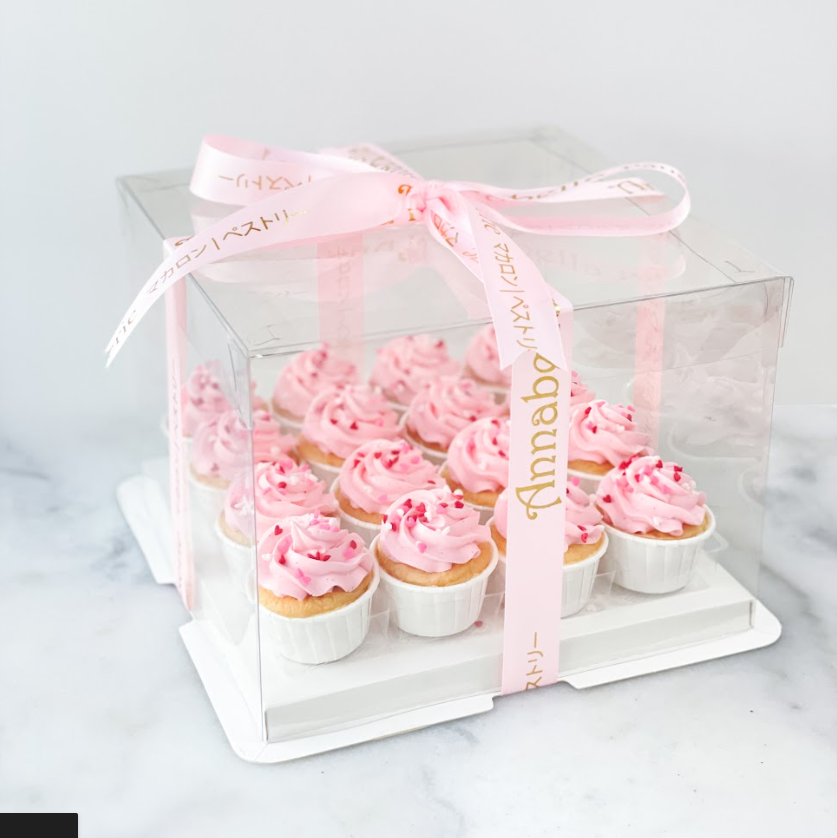 Pastel Pink Mini Cupcakes 16 pcs Set | $48.80 nett only