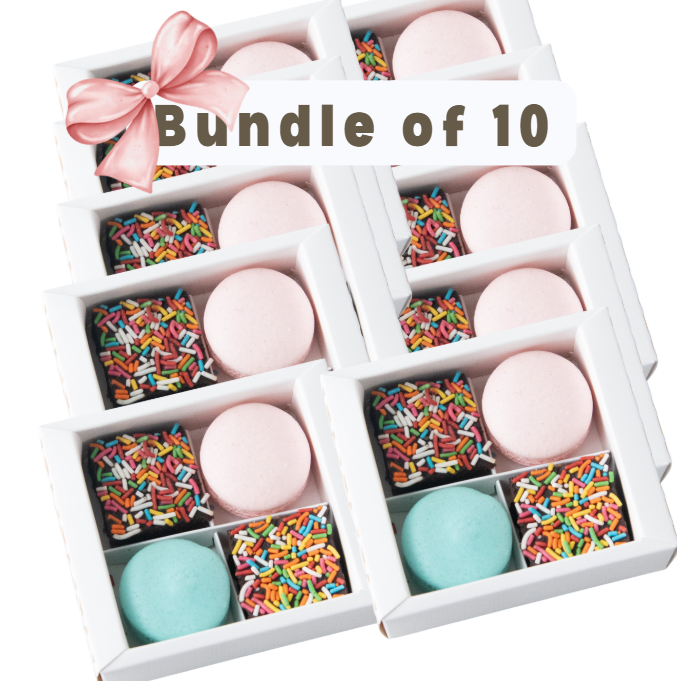 Bundle of 10 4pcs Macaron and Brownie Gift Set | $100