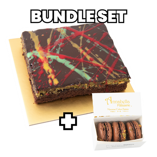 Bundle Set| Dubai Kunafa Brownie + 3pcs Kunafa Macaron | $48 Only