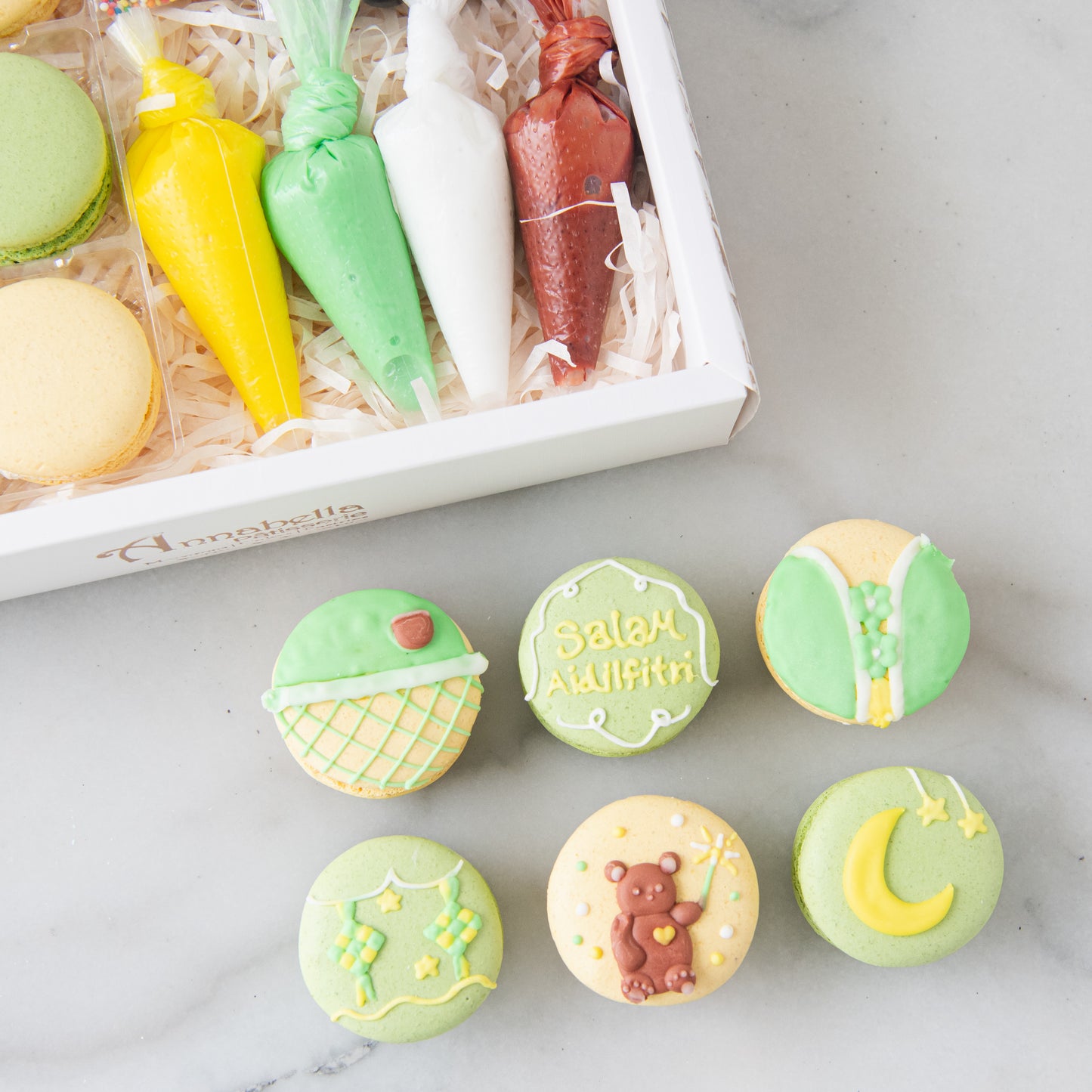 Happy Eid Mubarak! | DIY Raya Macaron In Gift Box | $21.90 Nett