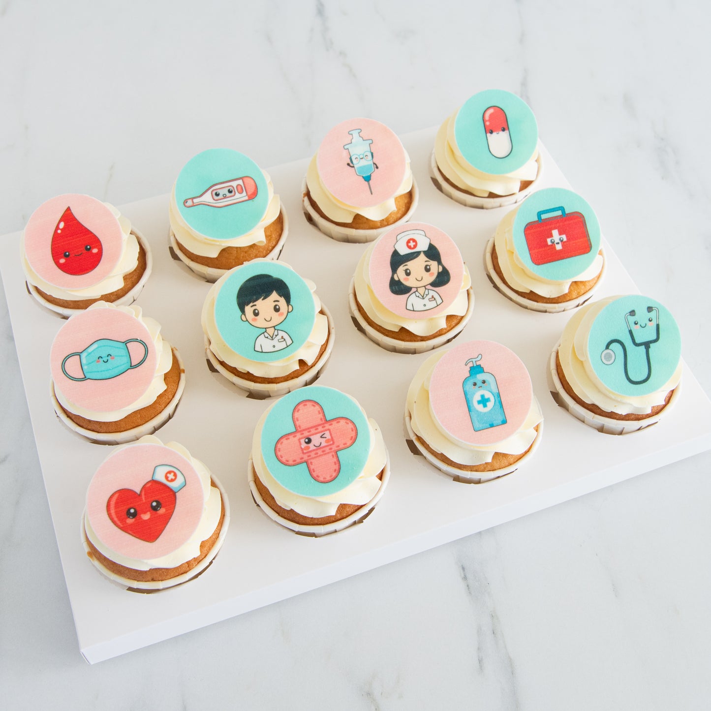 Happy Nurse Day | Healing Bites 12pcs cupcake | $55.80 Nett