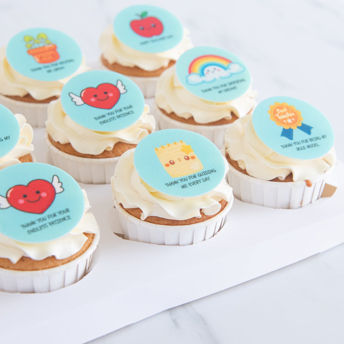 Happy Teacher's Day | Smart & Sweet 12pcs cupcakes | $65.80 nett only