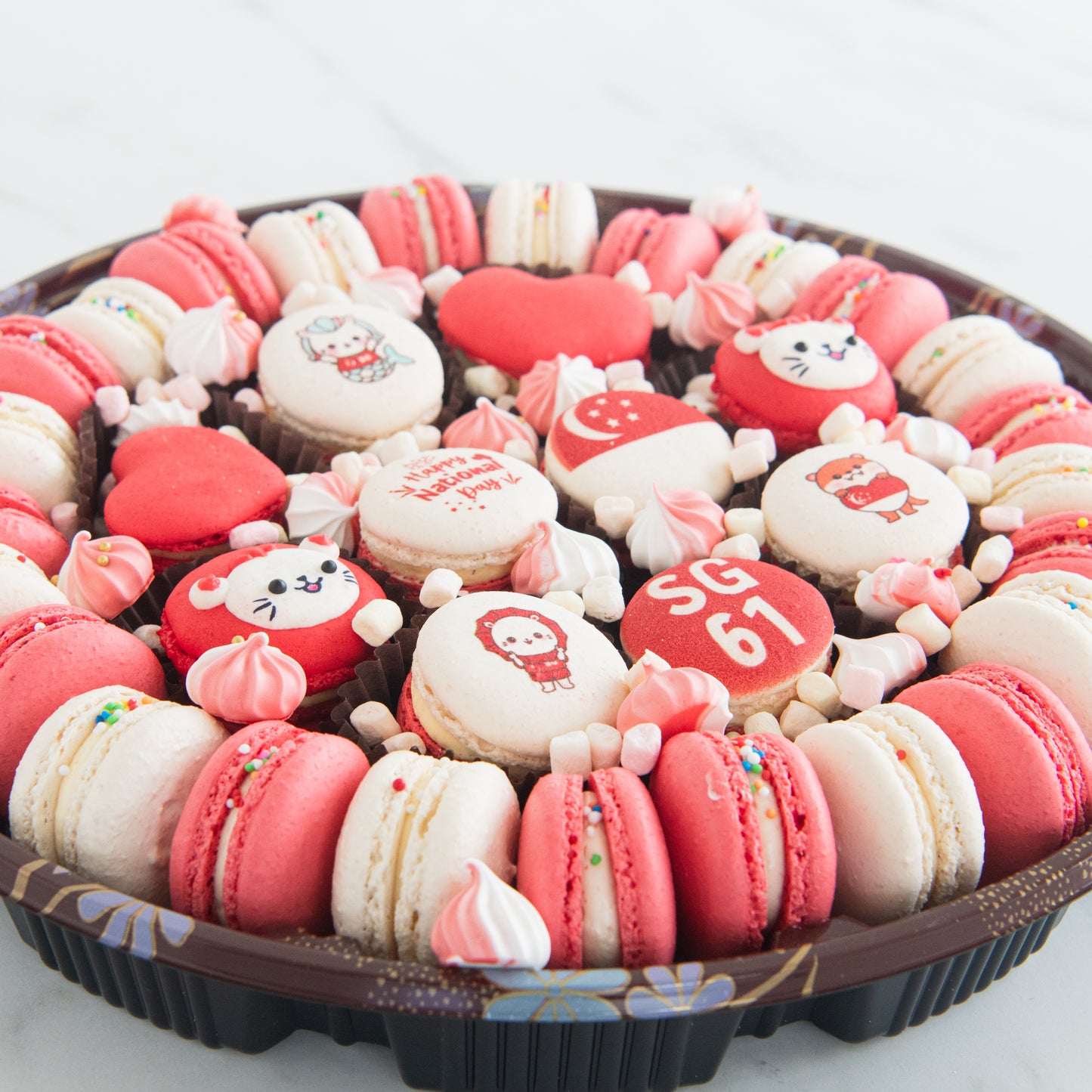 Happy National Day | One Singapore Jumbo Treasure Macaron Set | $118 Nett