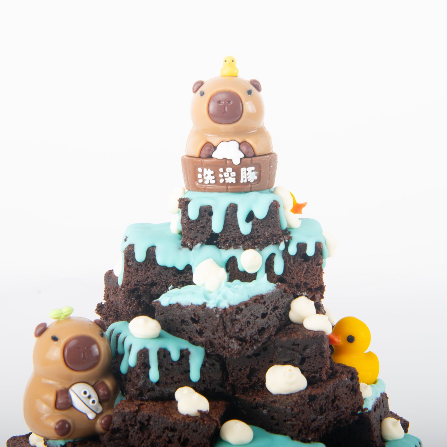 Capybara Brownie Tower In Gift Box | $128 Nett