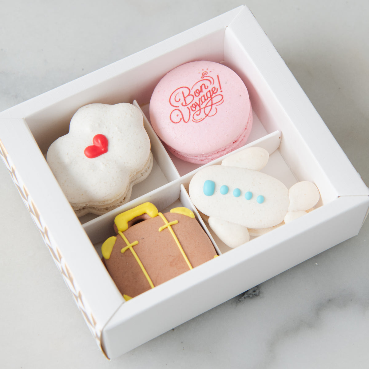 Limited Edition | Bon Voyage 4in1 Macarons In Gift Box | $15.80 Nett