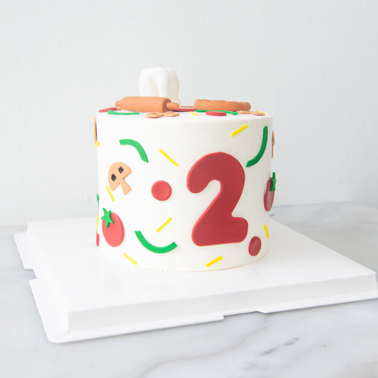 Customized Cake - Pizza Party Cake