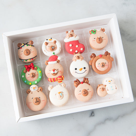 Ho Ho Ho! Merry Christmas | 12in1 Capybara Wonderland Macaron | $65.80 Nett