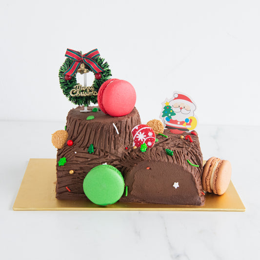 Ho ho ho! Merry Christmas | Santa's Woody Delight Petite Log Cake 0.5kg | $48.80 Nett
