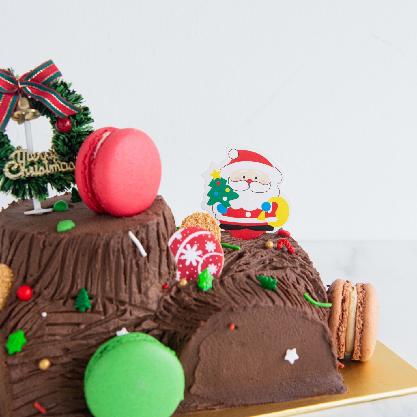 Ho ho ho! Merry Christmas | Santa's Woody Delight Petite Log Cake 0.5kg | $48.80 Nett