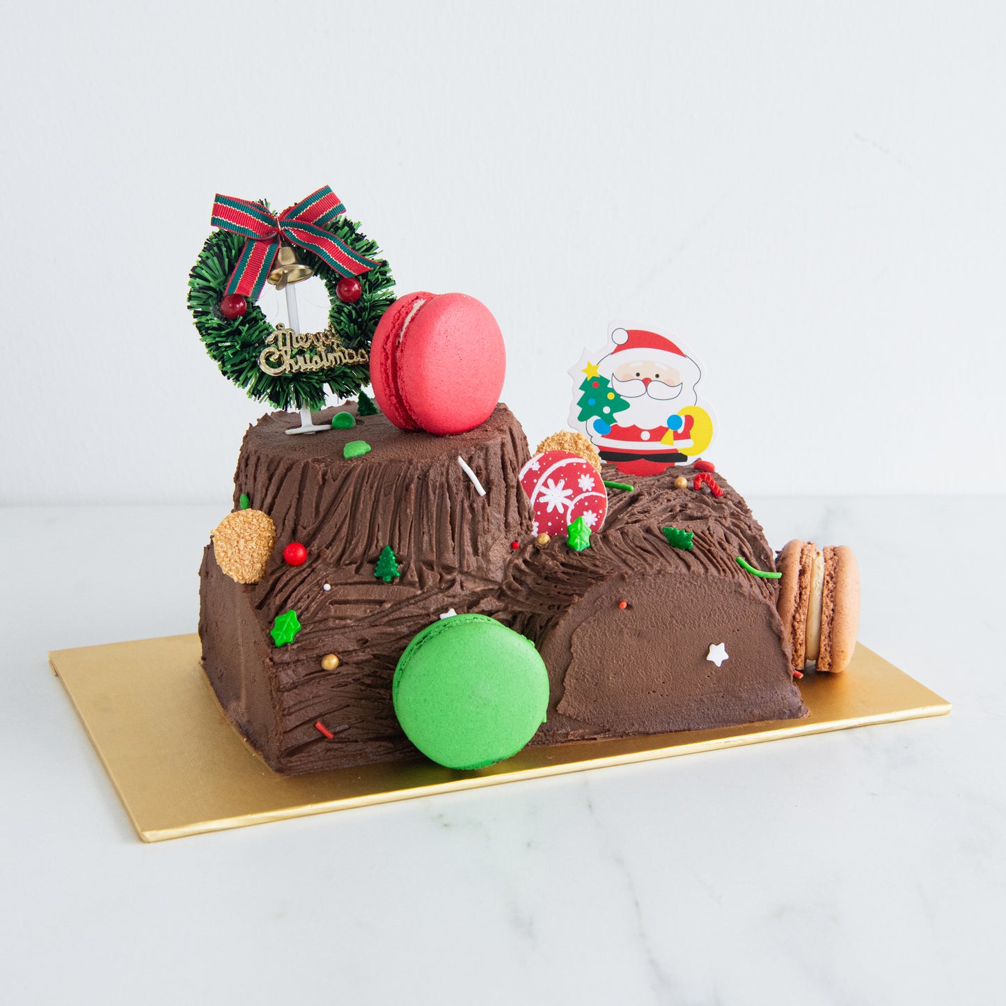 Ho ho ho! Merry Christmas | Santa's Woody Delight Petite Log Cake 0.5kg | $48.80 Nett