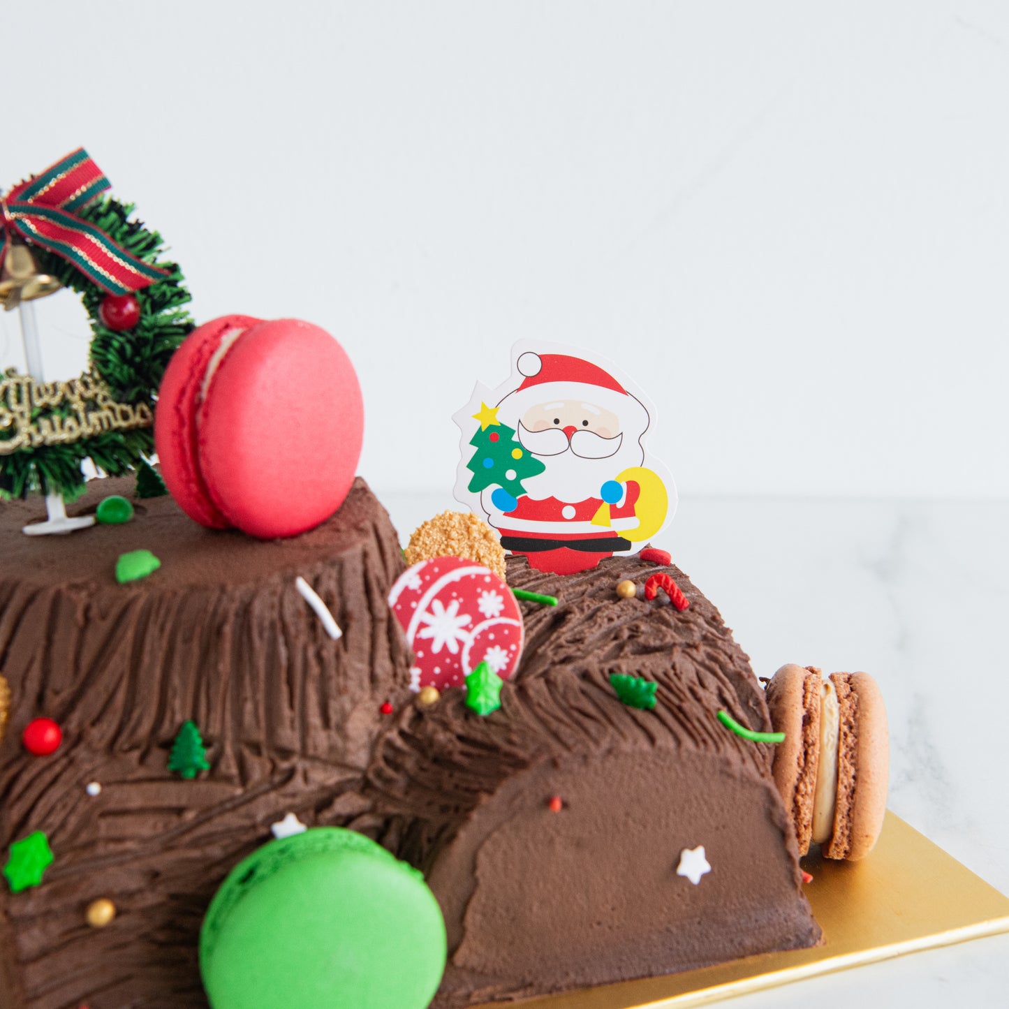 Ho ho ho! Merry Christmas | Santa's Woody Delight Petite Log Cake 0.5kg | $48.80 Nett
