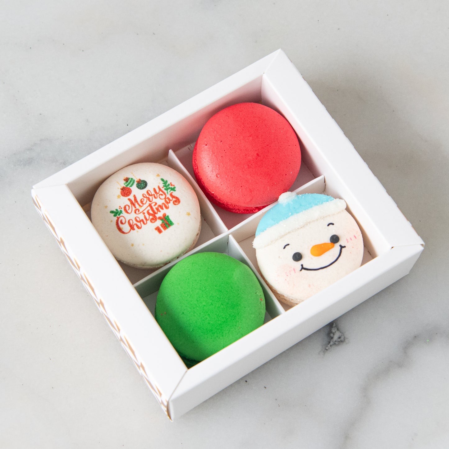 Ho ho ho! Merry Christmas | 4in1 Jolly Snowman Macaron | $12.80 Nett only