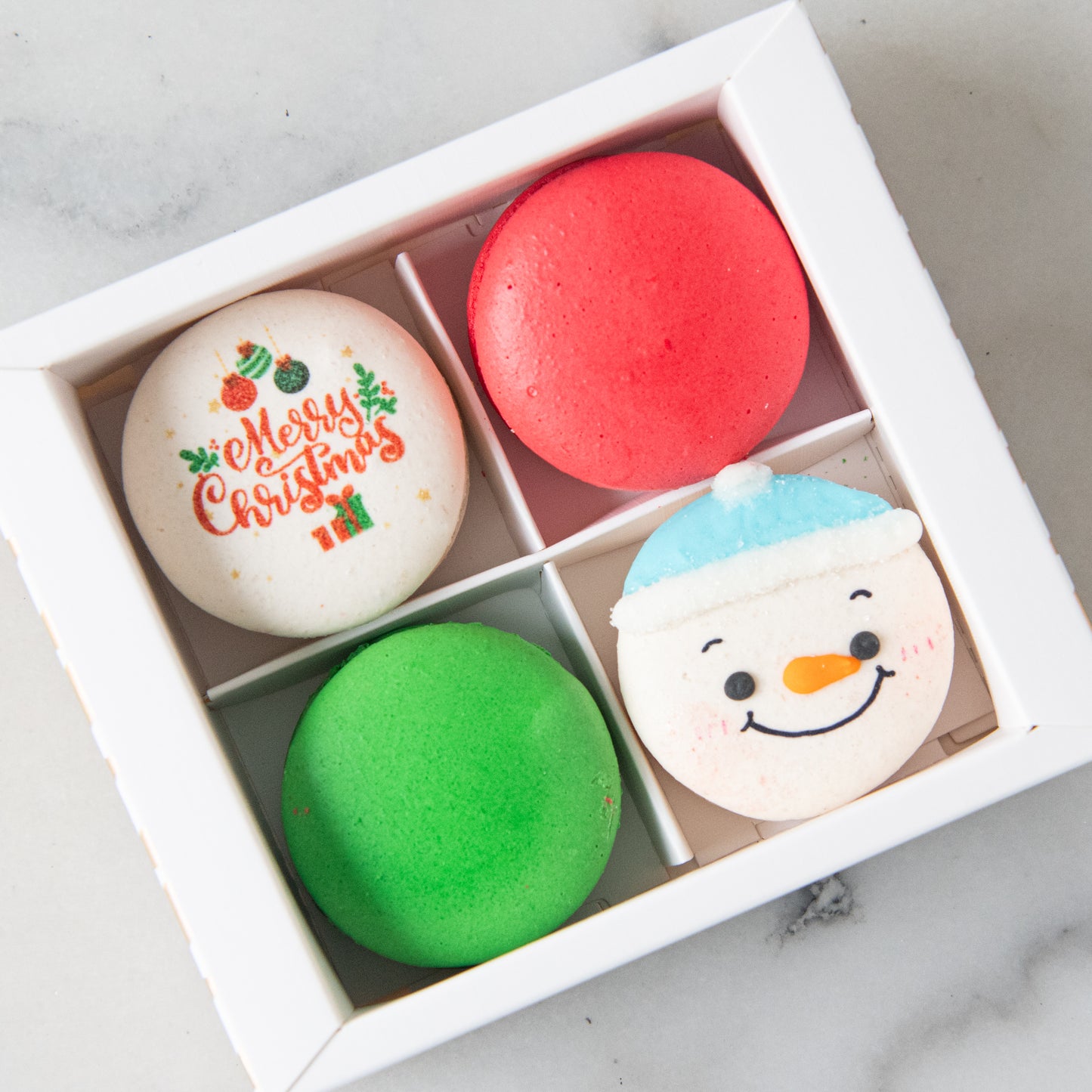 Ho ho ho! Merry Christmas | 4in1 Jolly Snowman Macaron | $12.80 Nett only