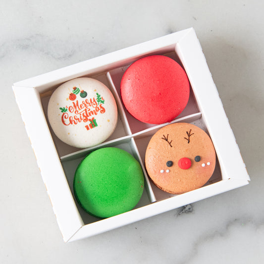 Ho ho ho! Merry Christmas | 4in1 Rudolf red nosed reindeer Macaron | $12.80 Nett
