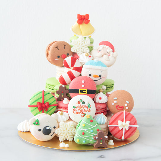 Ho ho ho! Merry Christmas | Magical Christmas Macaron Tower | $158 Nett