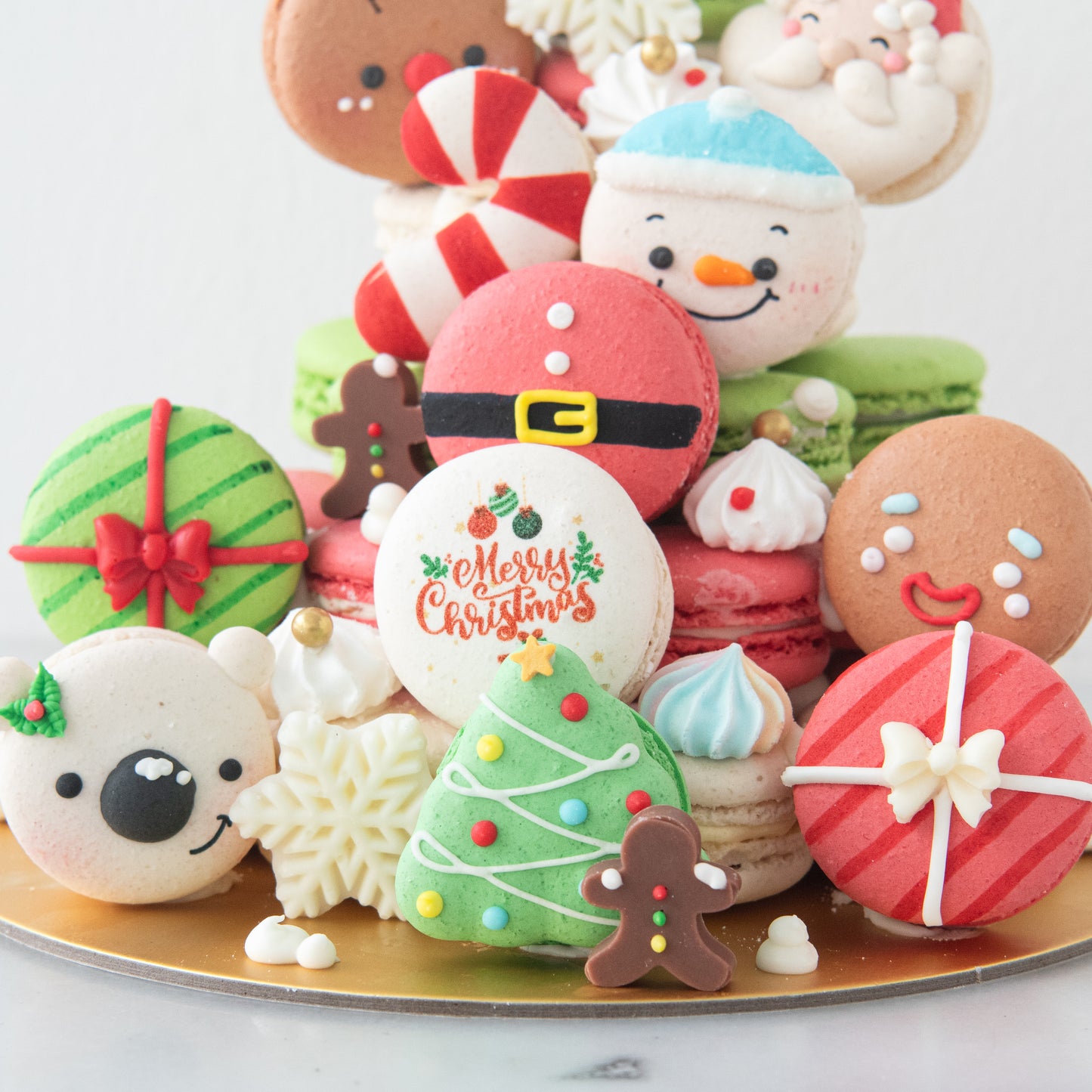 Ho ho ho! Merry Christmas | Magical Christmas Macaron Tower | $158 Nett