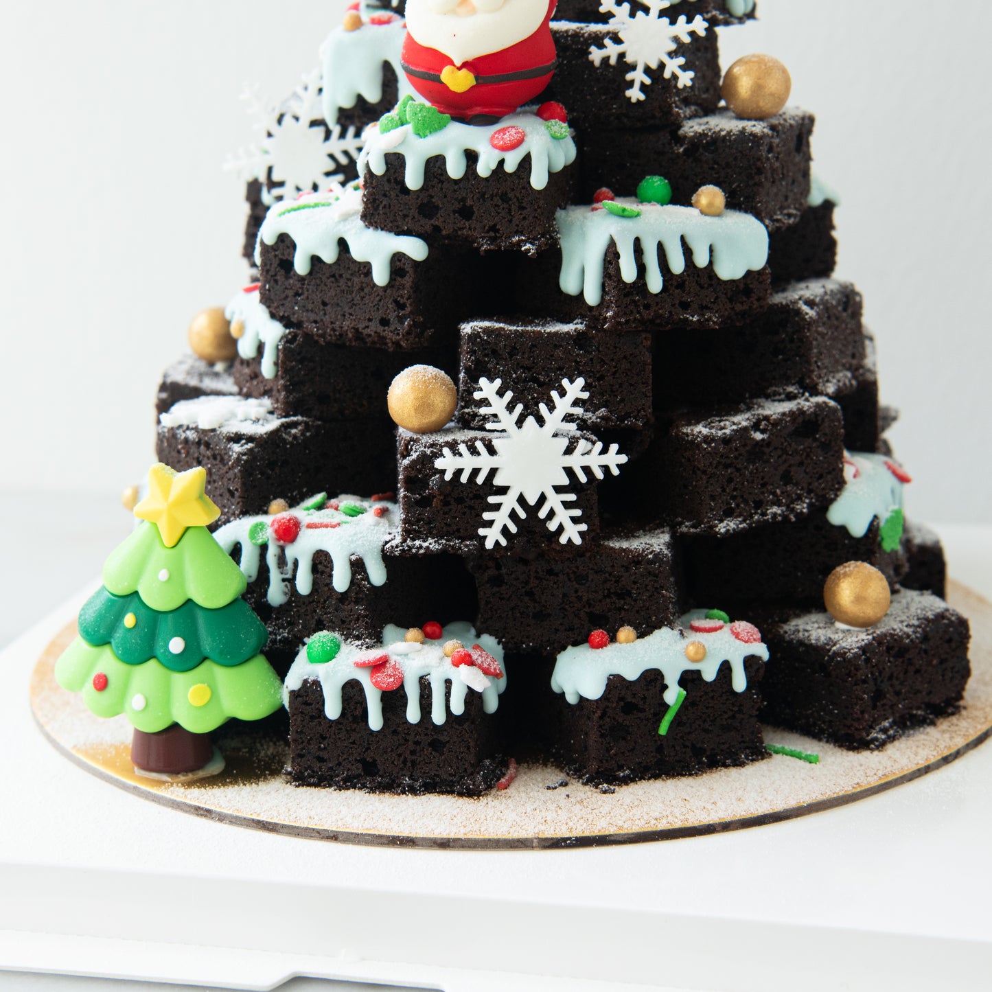 Ho Ho Ho! Merry Christmas | Snowy Brownie Tower | $128 Nett