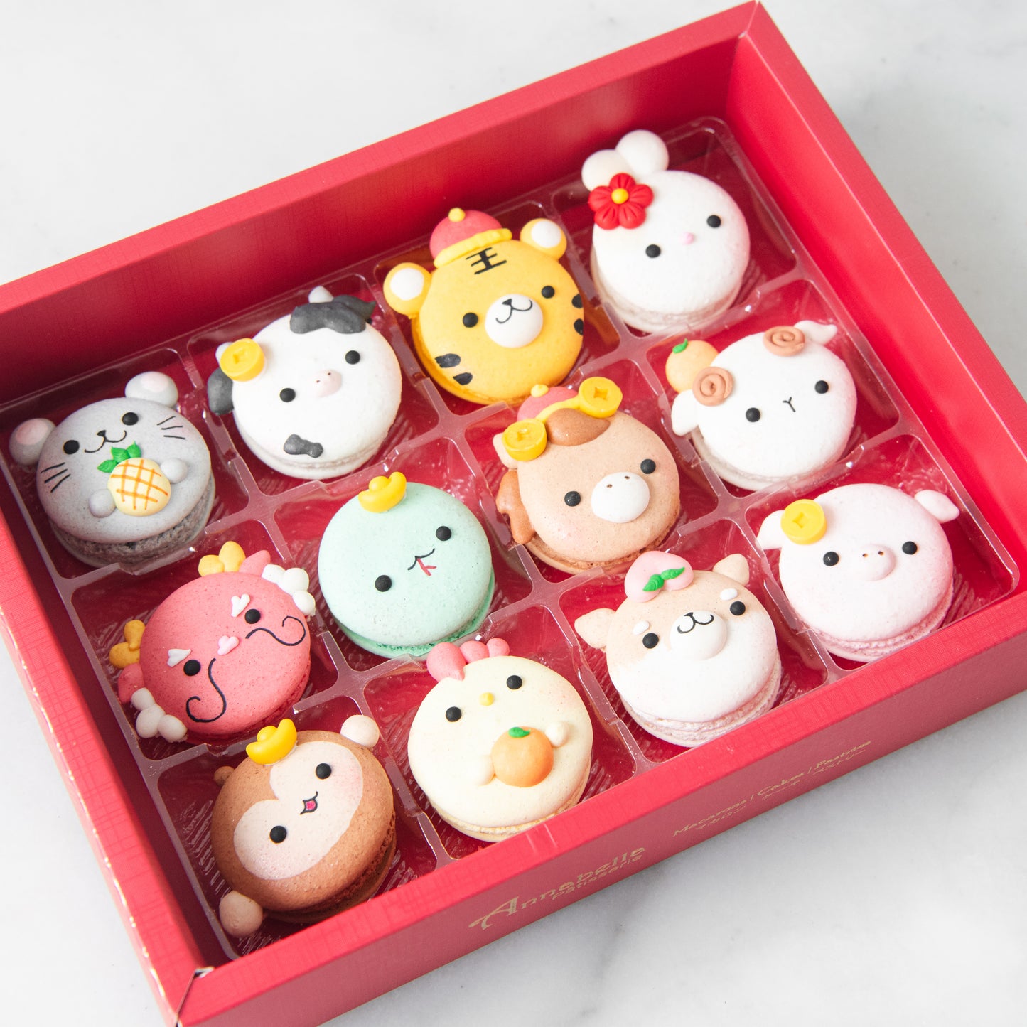 Happy New Year! | 12in1 Zodiac's Macaron in Gift Box | $61.80 Nett