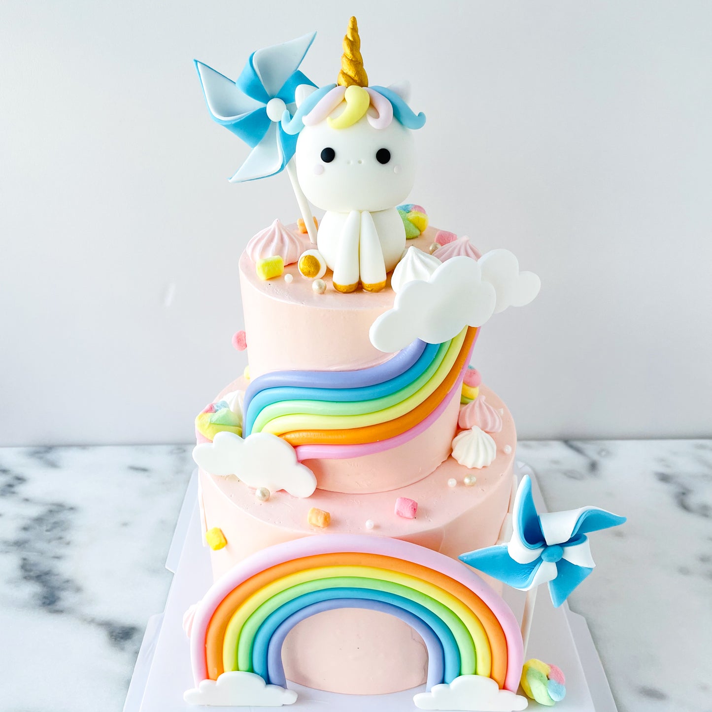 Customized Cake - Unicorn Rainbow Cake