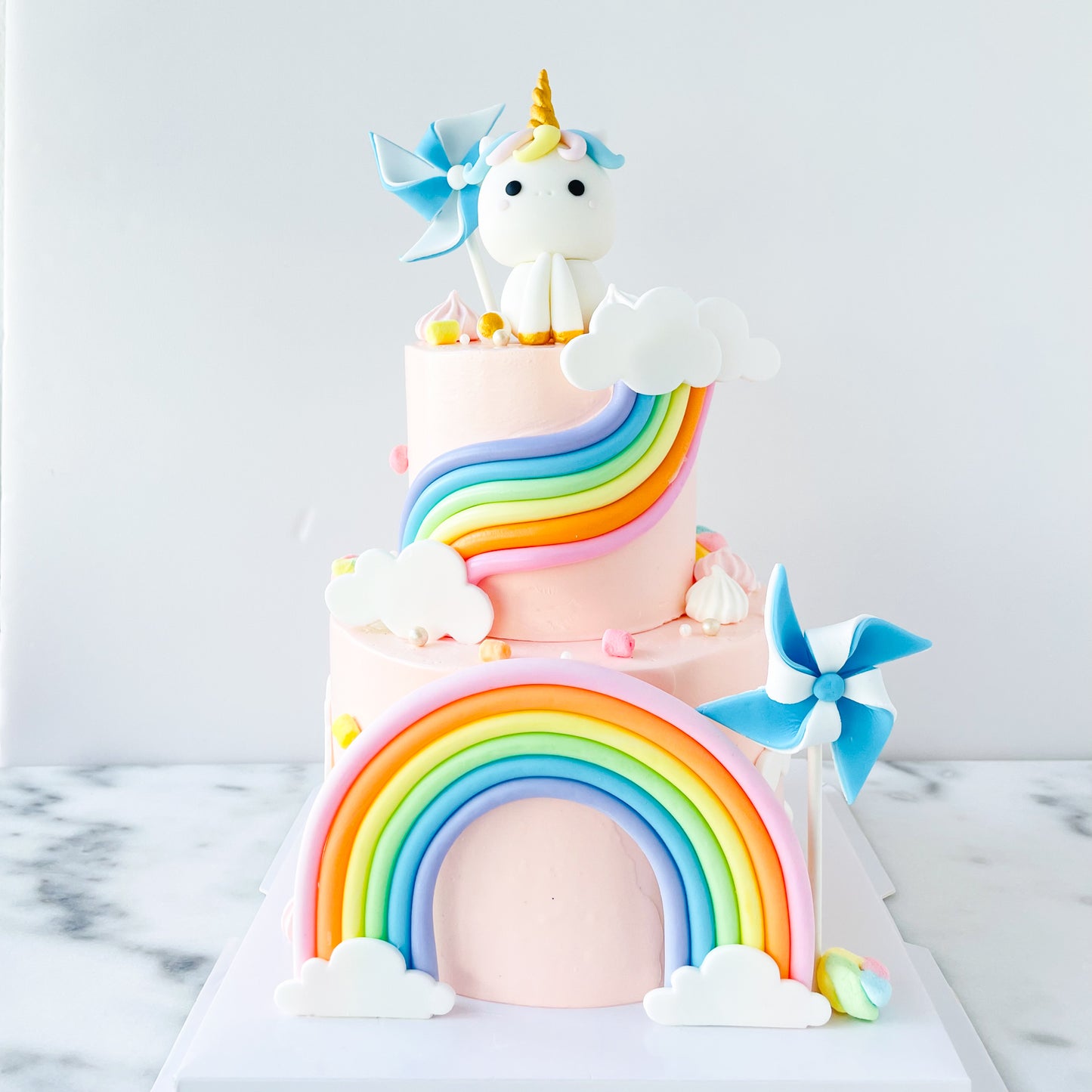 Customized Cake - Unicorn Rainbow Cake