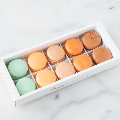 10pcs Classic Macarons (Classic4) in Gift Box and Paper Bag | Perfect Gift Choice