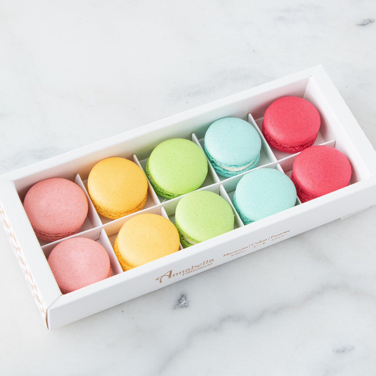 10pcs Classic Macarons (Premium1) in Gift Box and Paper Bag | Perfect Gift Choice
