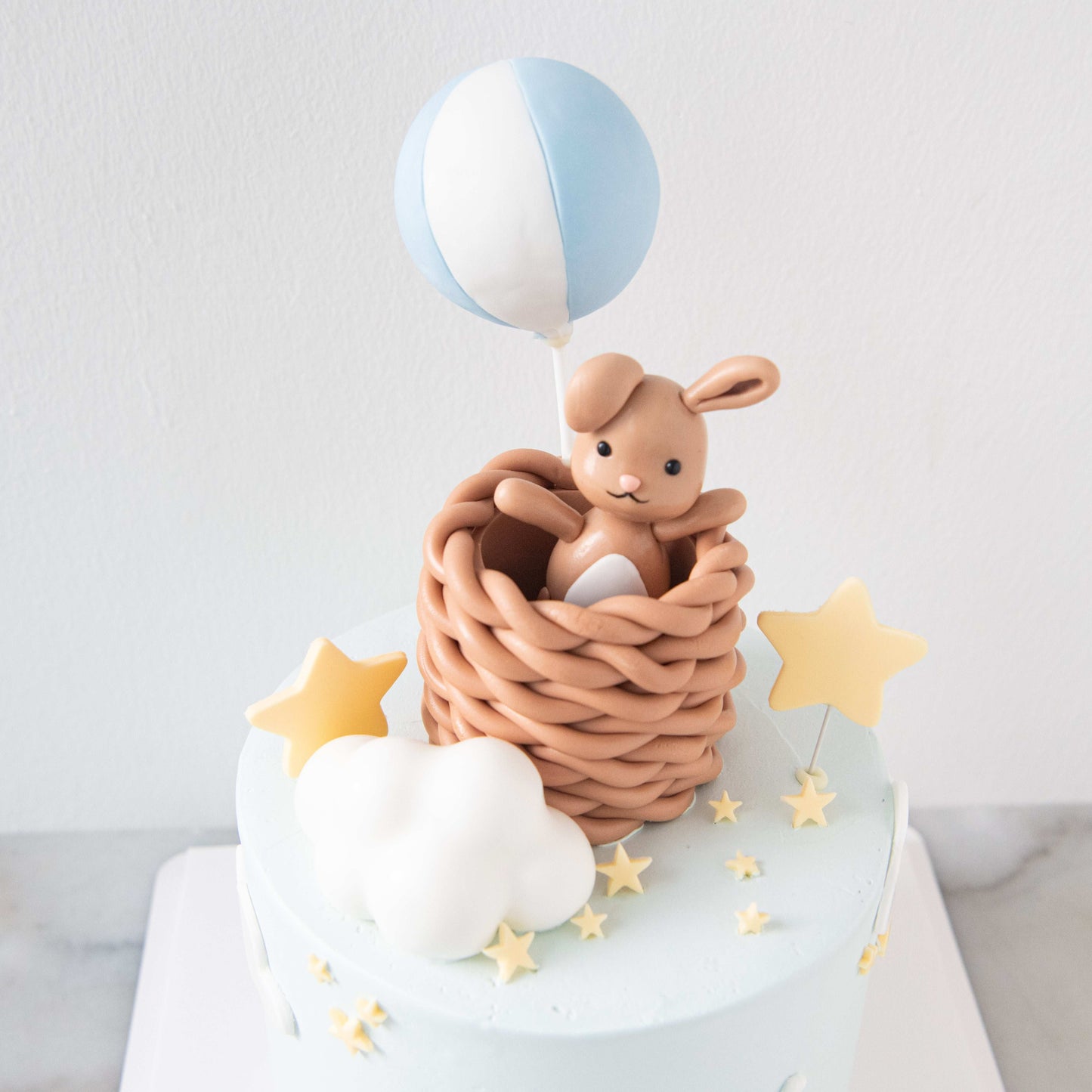 Customized Cake - Brown Bunny in a Basket