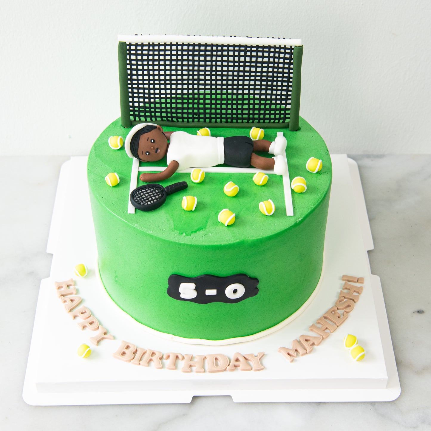 Customized Cake - Tennis Champion Birthday Cake