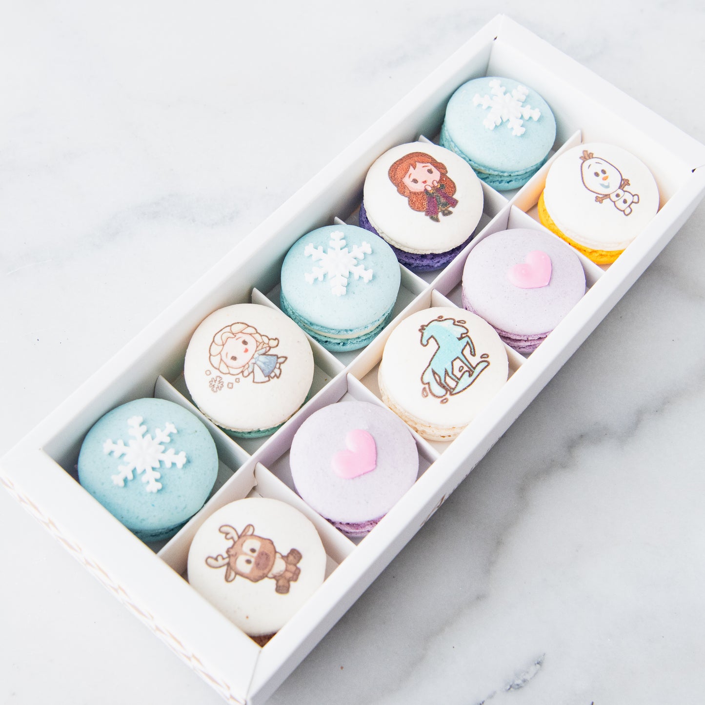 Disney Frozen 10pcs Macaron Set | $29.80 Nett