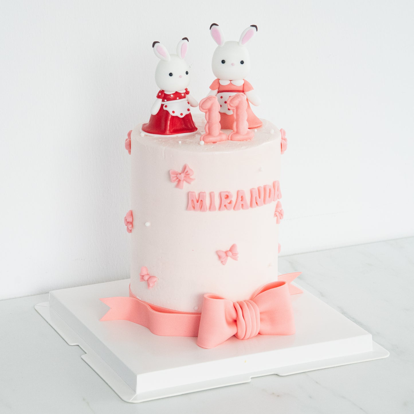 Customized Cake -   Bunny Sisters Celebration Cake
