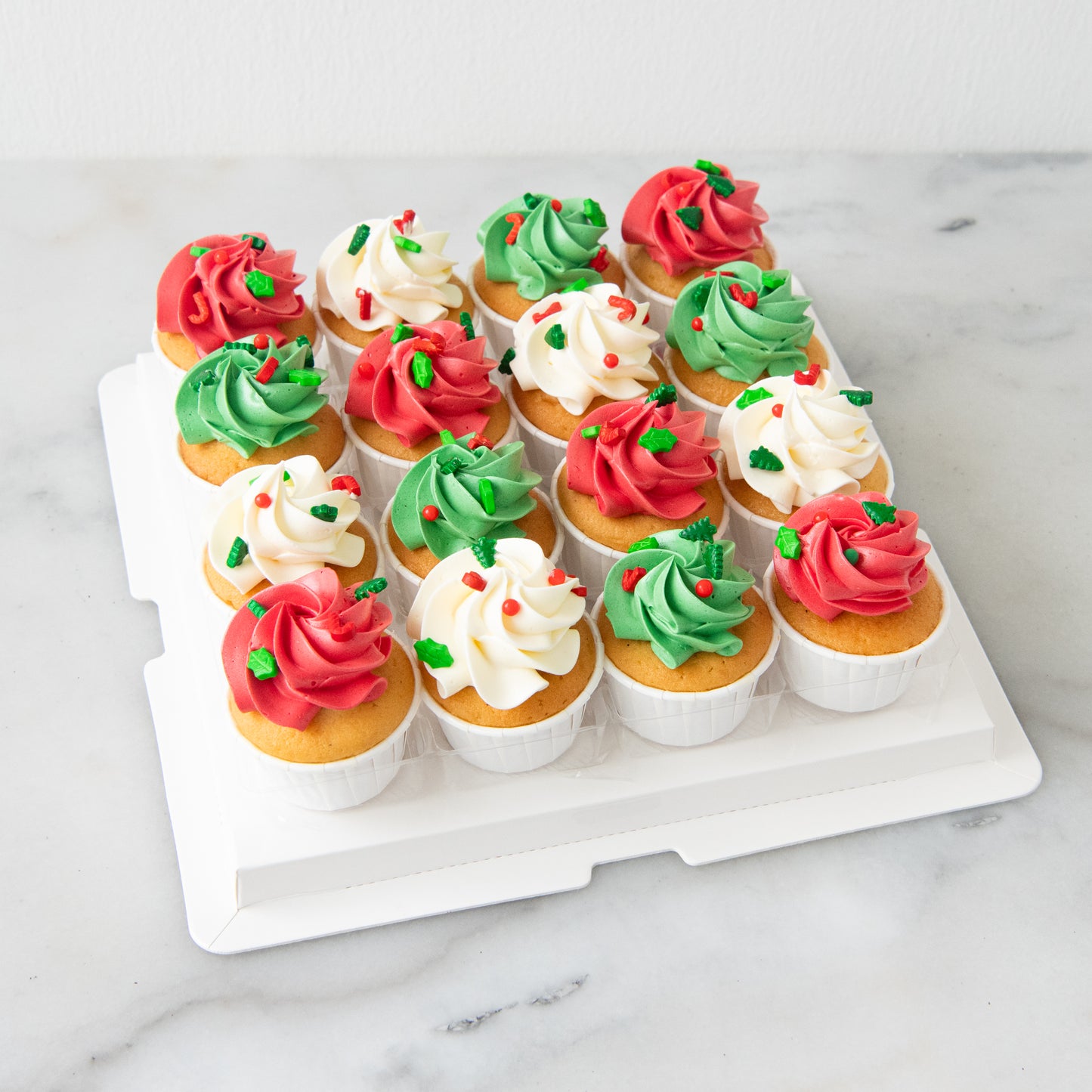 Ho ho ho! Merry Christmas | 16pc Jolly Christmas Cupcakes | $48.80 Nett