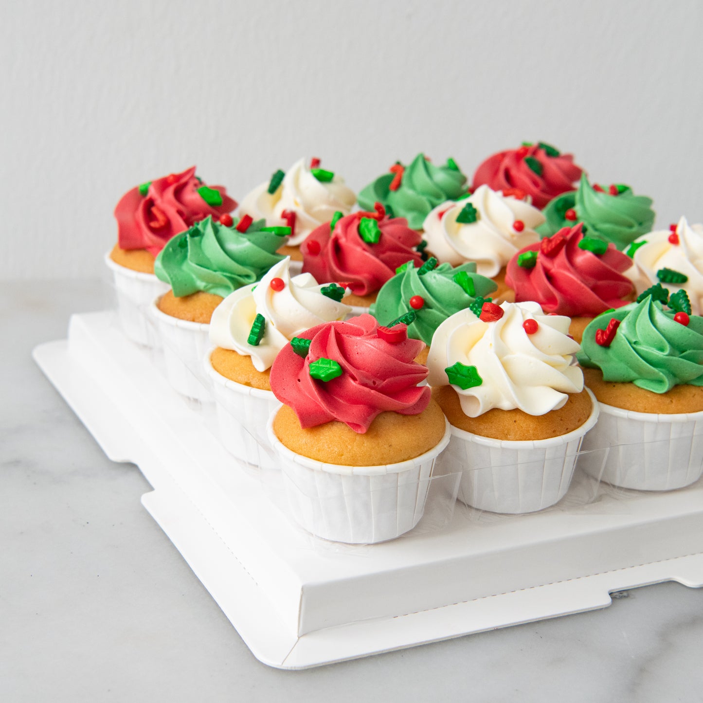 Ho ho ho! Merry Christmas | 16pc Jolly Christmas Cupcakes | $48.80 Nett