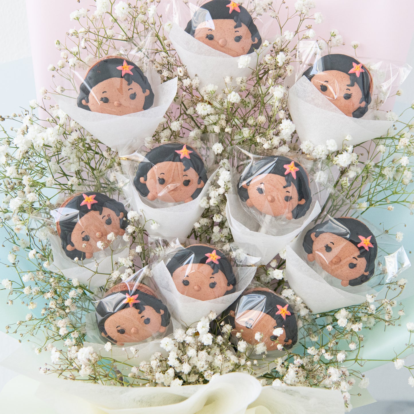 10.10 Sales! Disney Princess Moana Macaron Bouquet | $128.80 only (u.p $258.00)