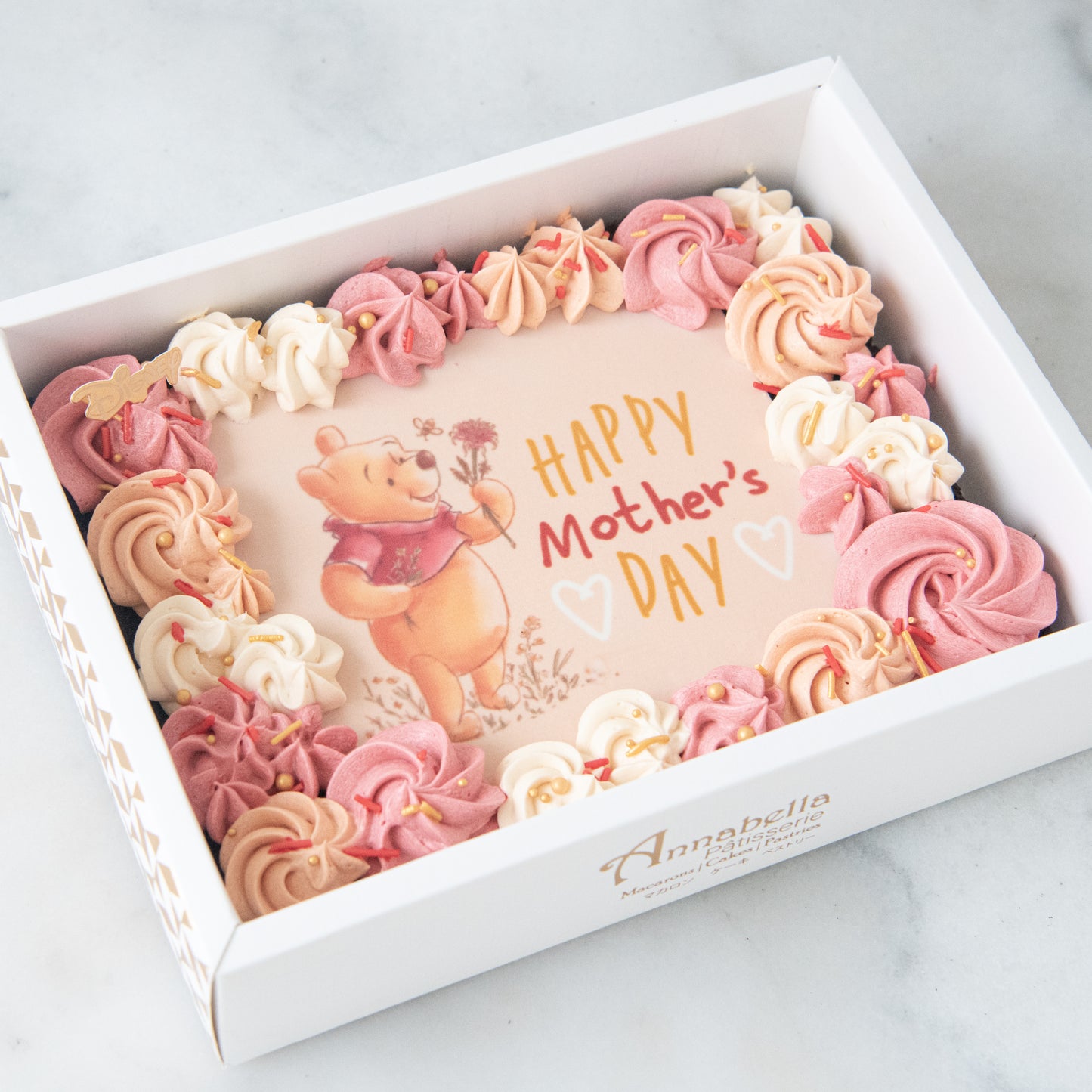 Happy Mom's Day | Disney Winnie The Pooh Floral Brownie | $59.90 Nett