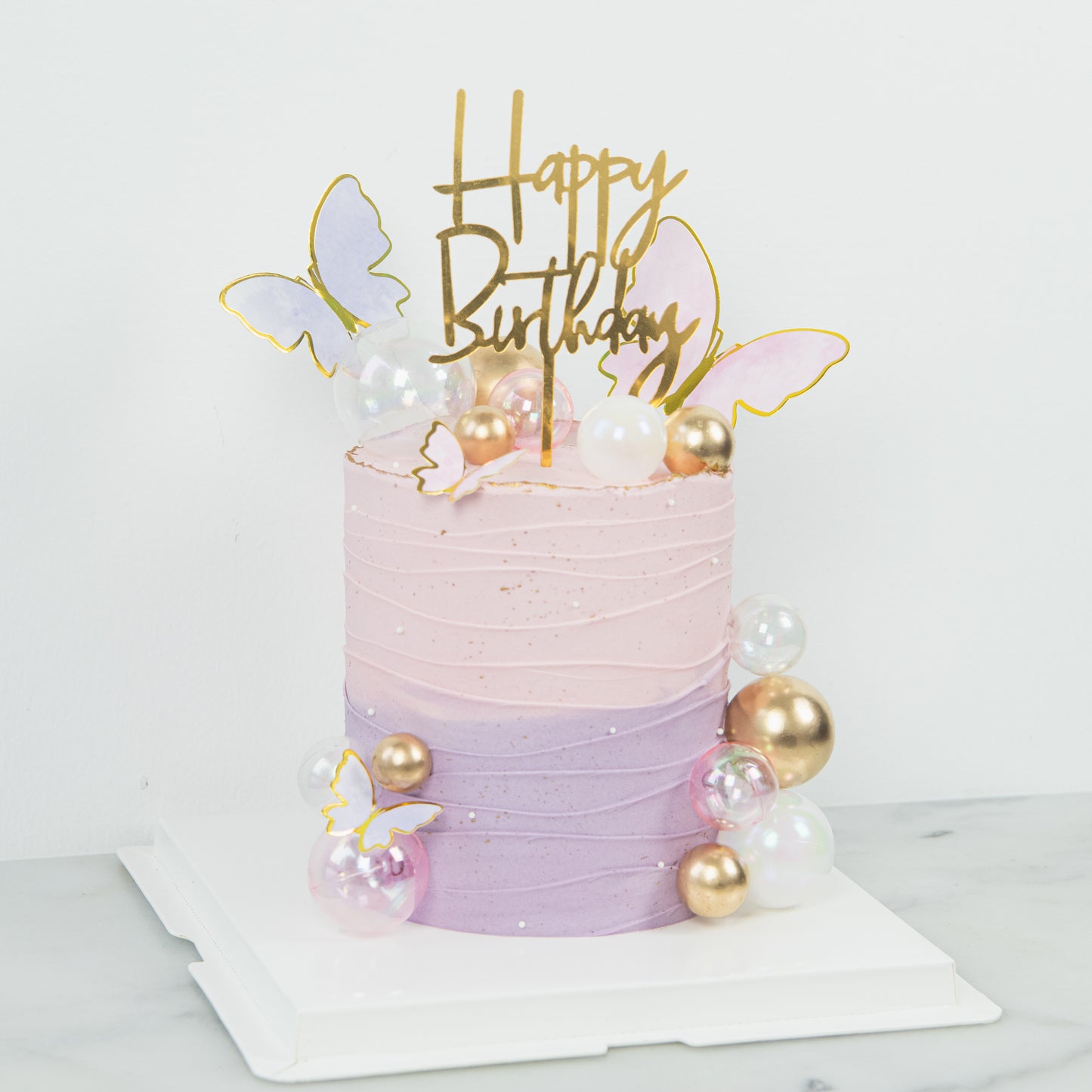 Customized Cake - Butterfly Dreams Birthday Cake