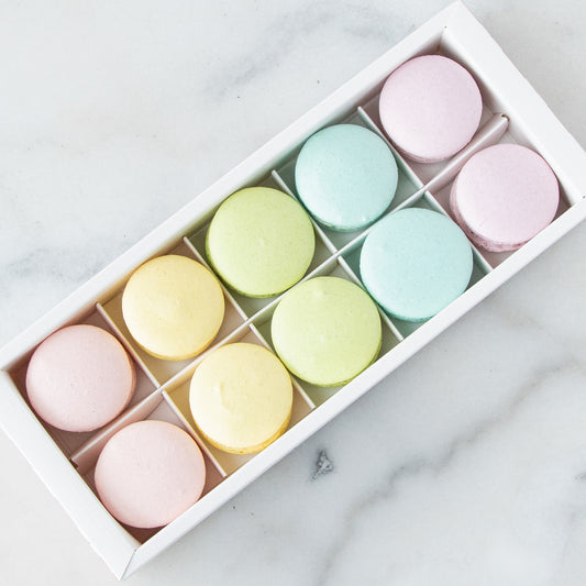 10pcs Classic Macarons (Classic1) in Gift Box and Paper Bag | Perfect Gift Choice