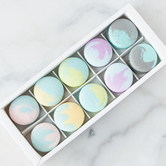 10pcs Marvelous Macarons (Marvelous 2) in Gift Box and Paper Bag | Prefect Gift Choice