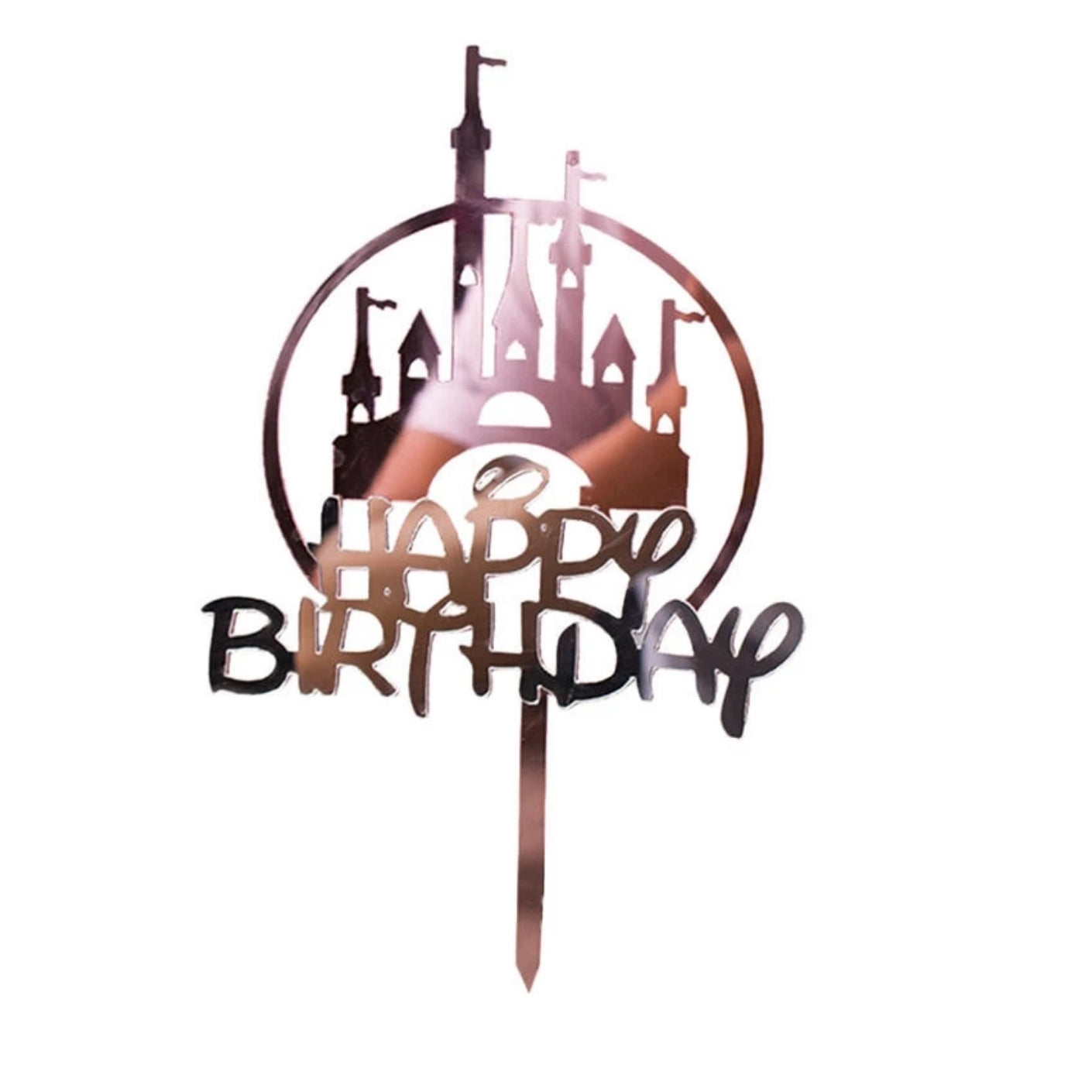 Princess Castle Happy Birthday Cake Topper | $3.80 Only