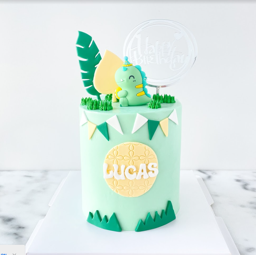 Customized Cake - Cute Dinosaur Cake