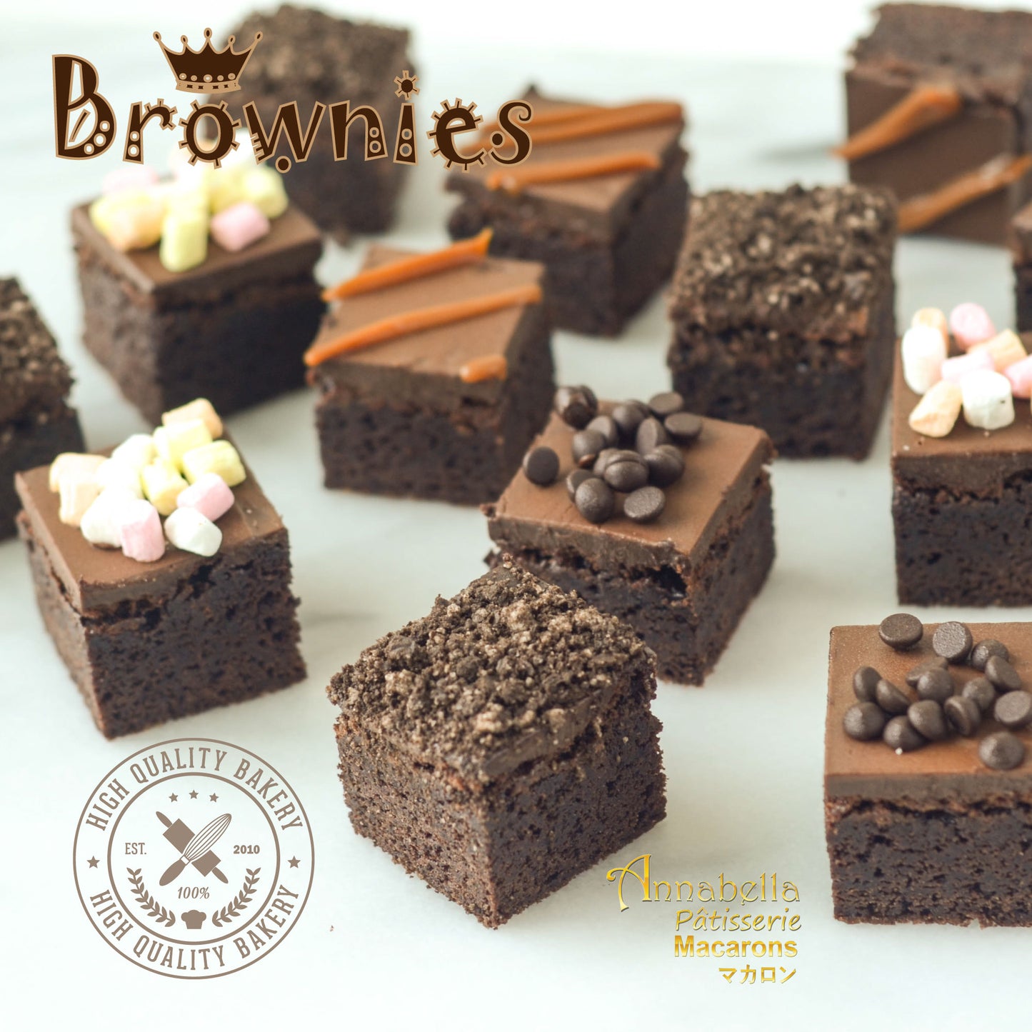 Brownies 10pcs (5 Flavours x 2pcs) | $12.80 Only