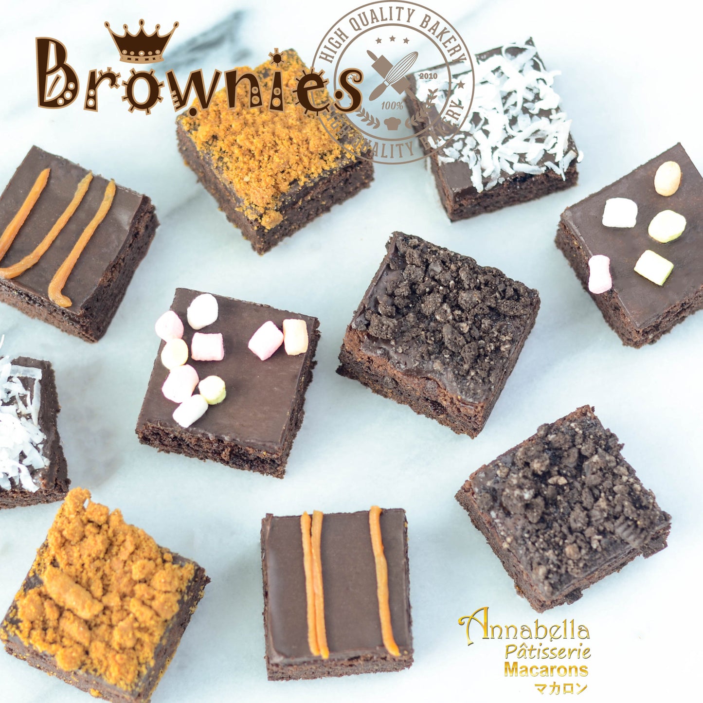 11.11 Sales! Brownies 20 pcs (5 Flavours x 4pcs) | Limited Qty 1st100 | $21.80 Only (u.p $50.00)