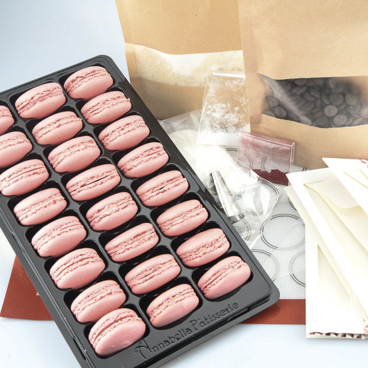 Pink Macarons DIY Baking Kit (yields 38 pcs macarons) | FREE $20 Gift Voucher | Limited to first 100 | $58 nett only