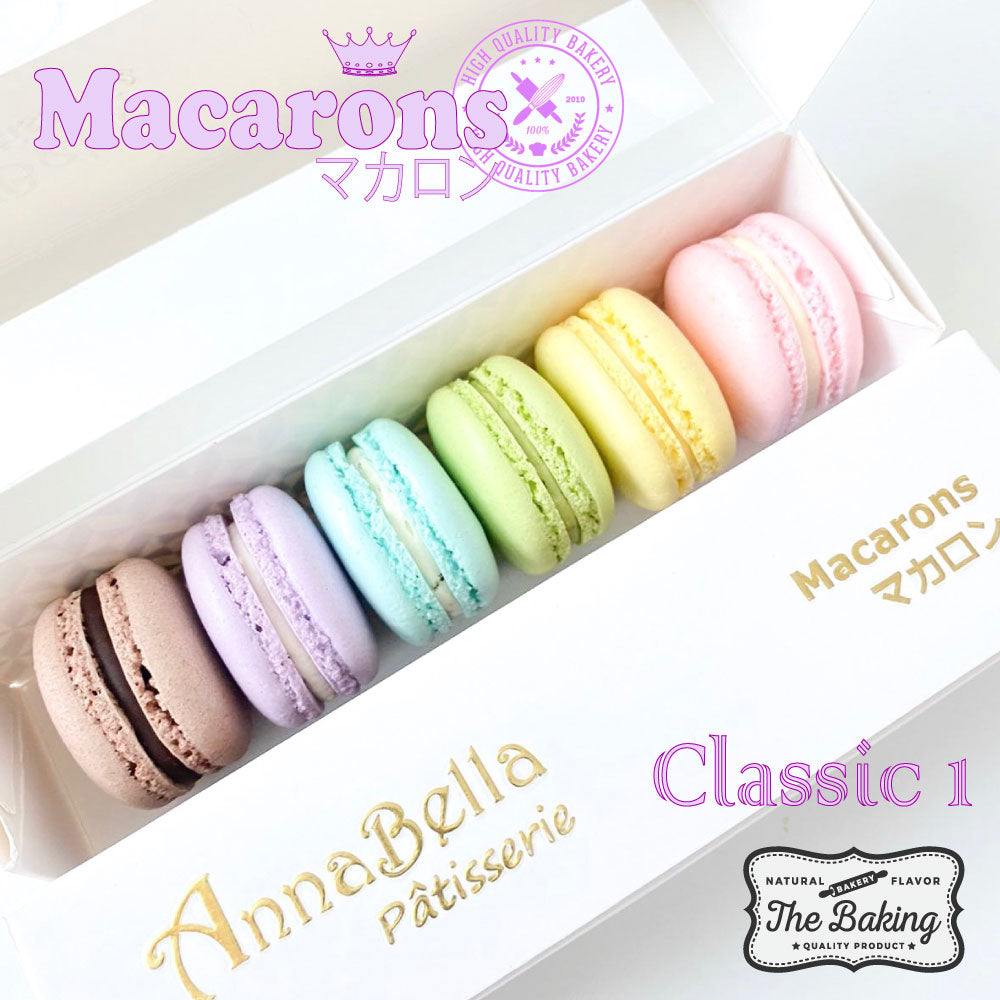 10.10 Sales! 6PCS Macarons in Gift Box (Classic 1) | in Gift Box and Paper Bag | Perfect Gift Choice | $10.10 only (u.p. $23.90)
