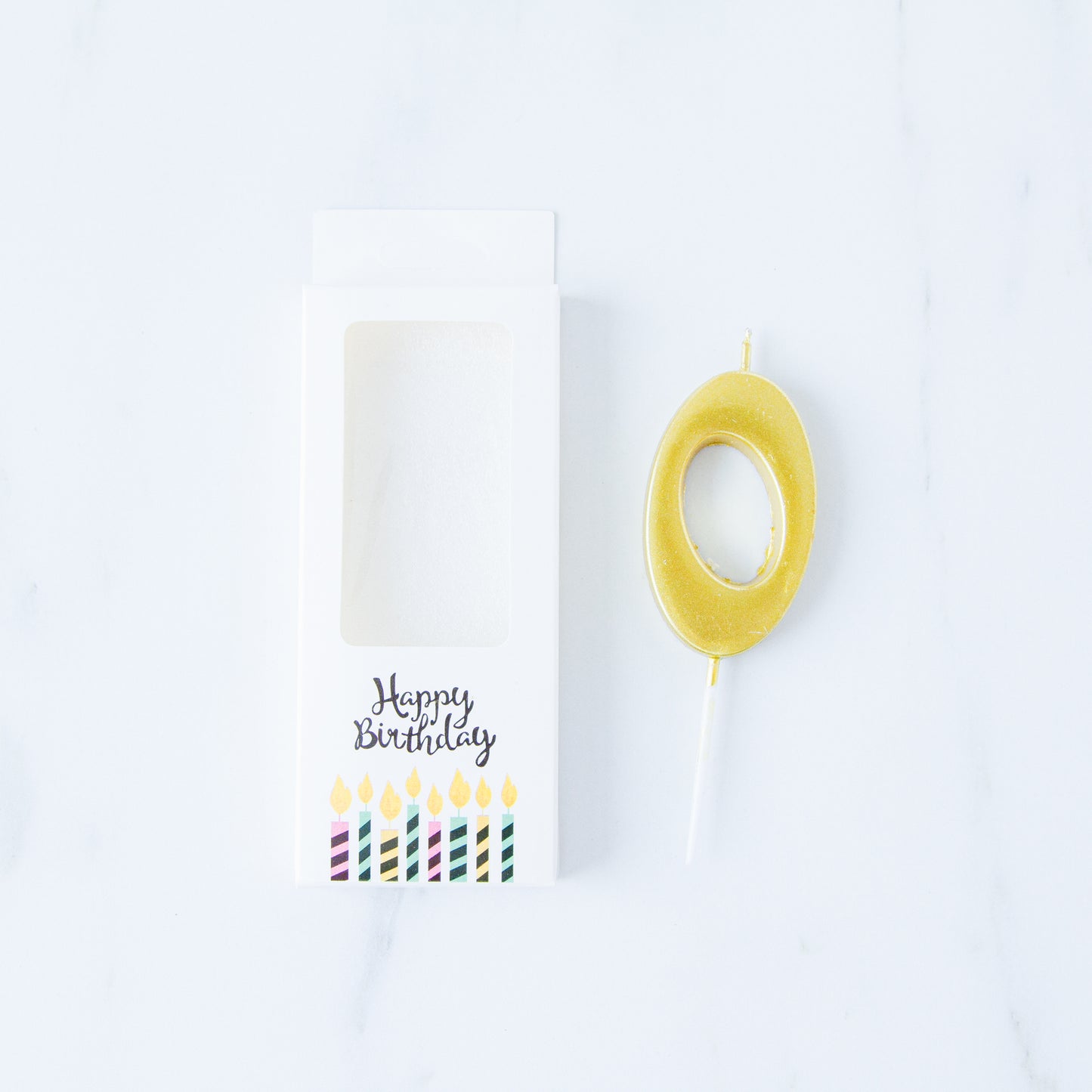 Gold Number Candle | $3.20/pc