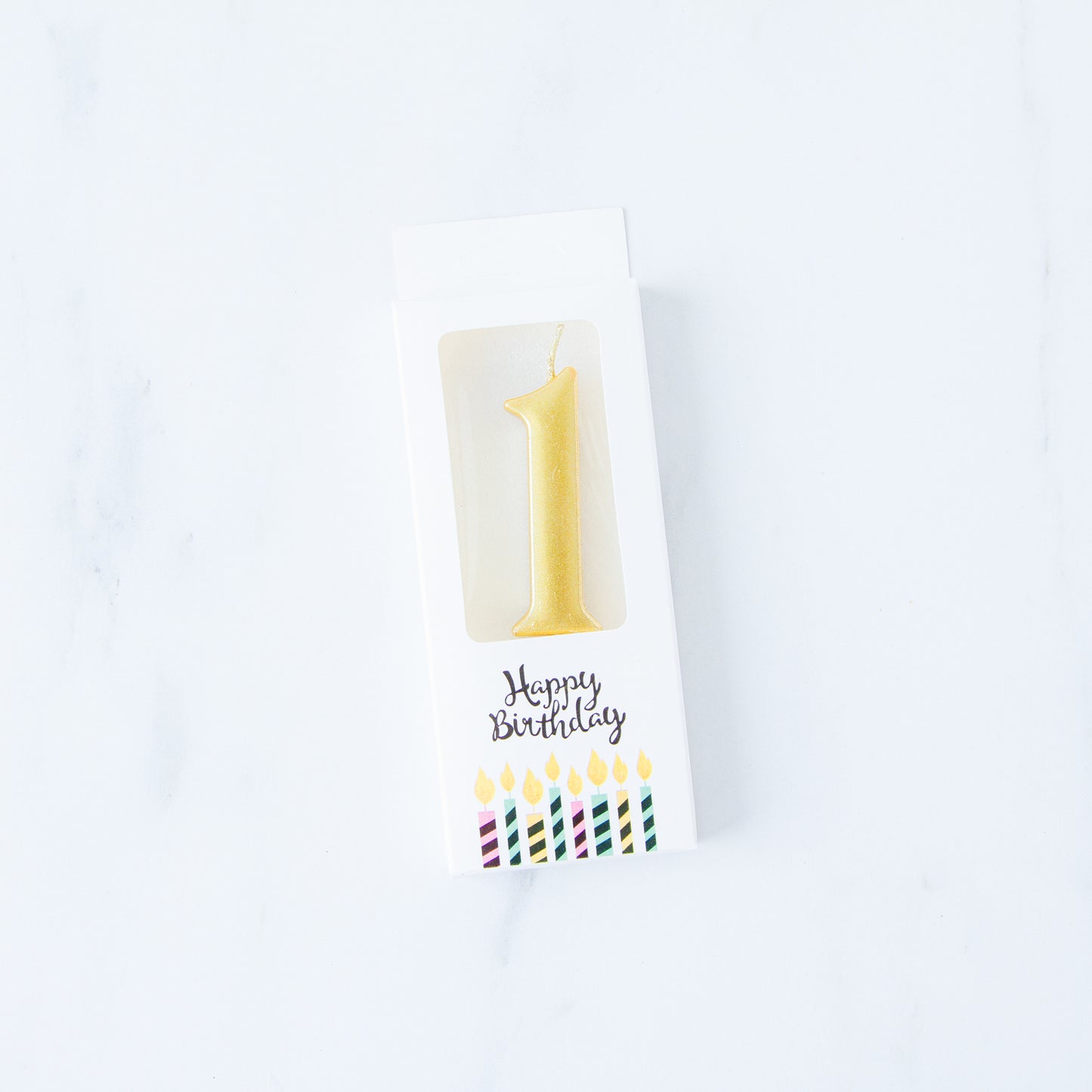 Gold Number Candle | $3.20/pc