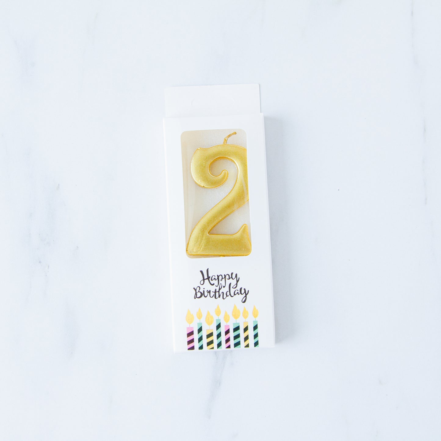 Gold Number Candle | $3.20/pc