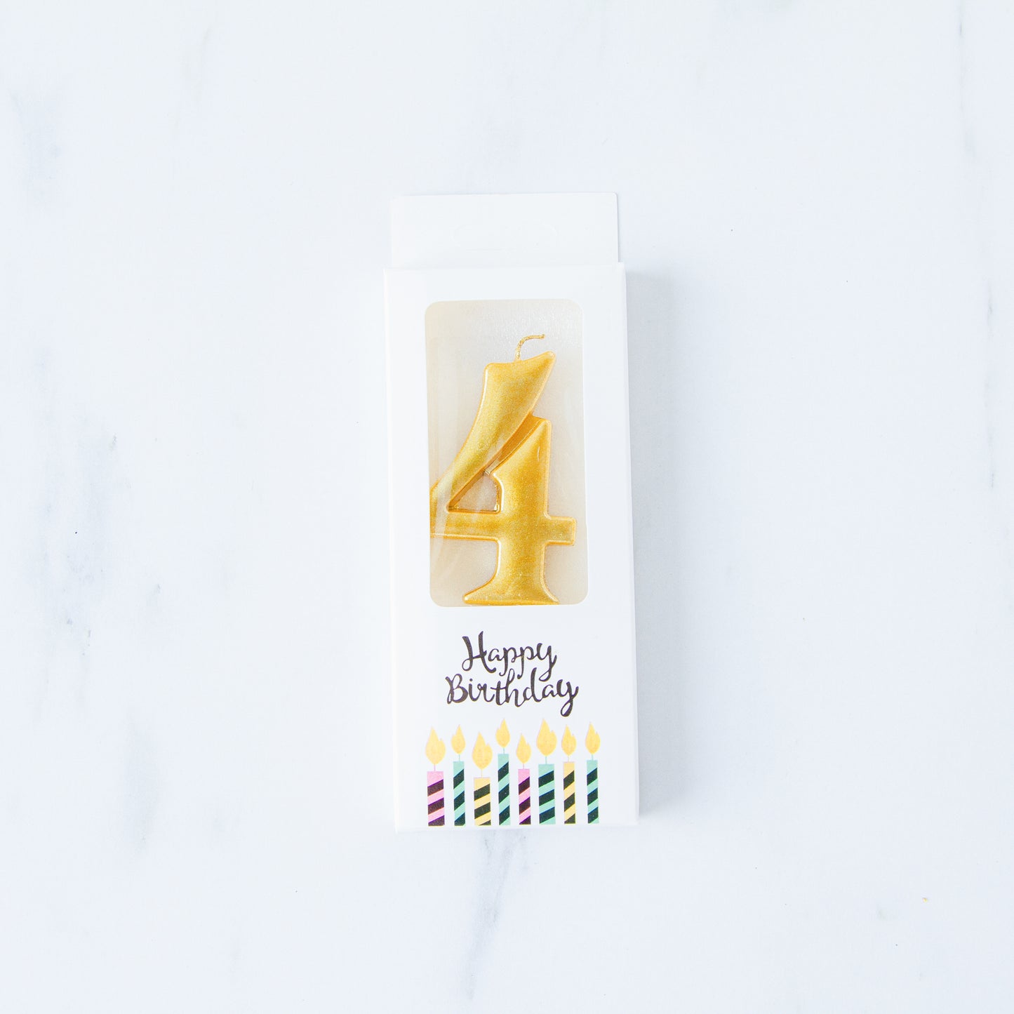 Gold Number Candle | $3.20/pc