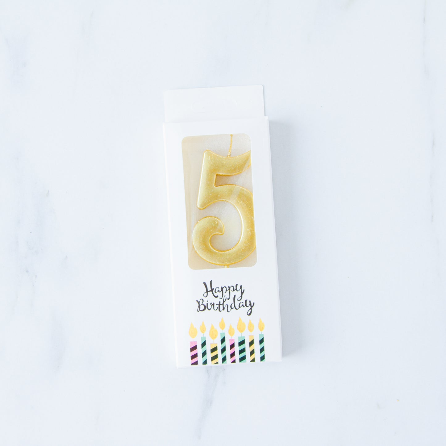 Gold Number Candle | $3.20/pc