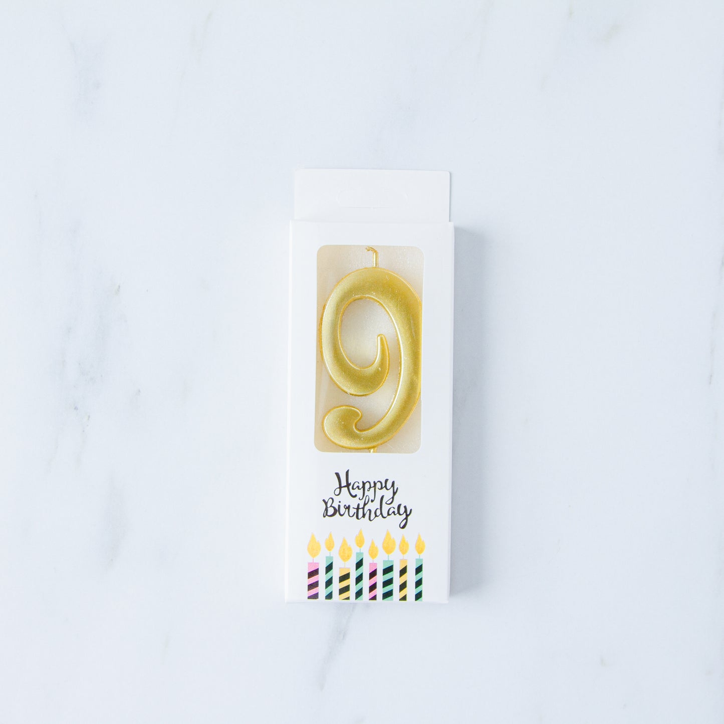 Gold Number Candle | $3.20/pc