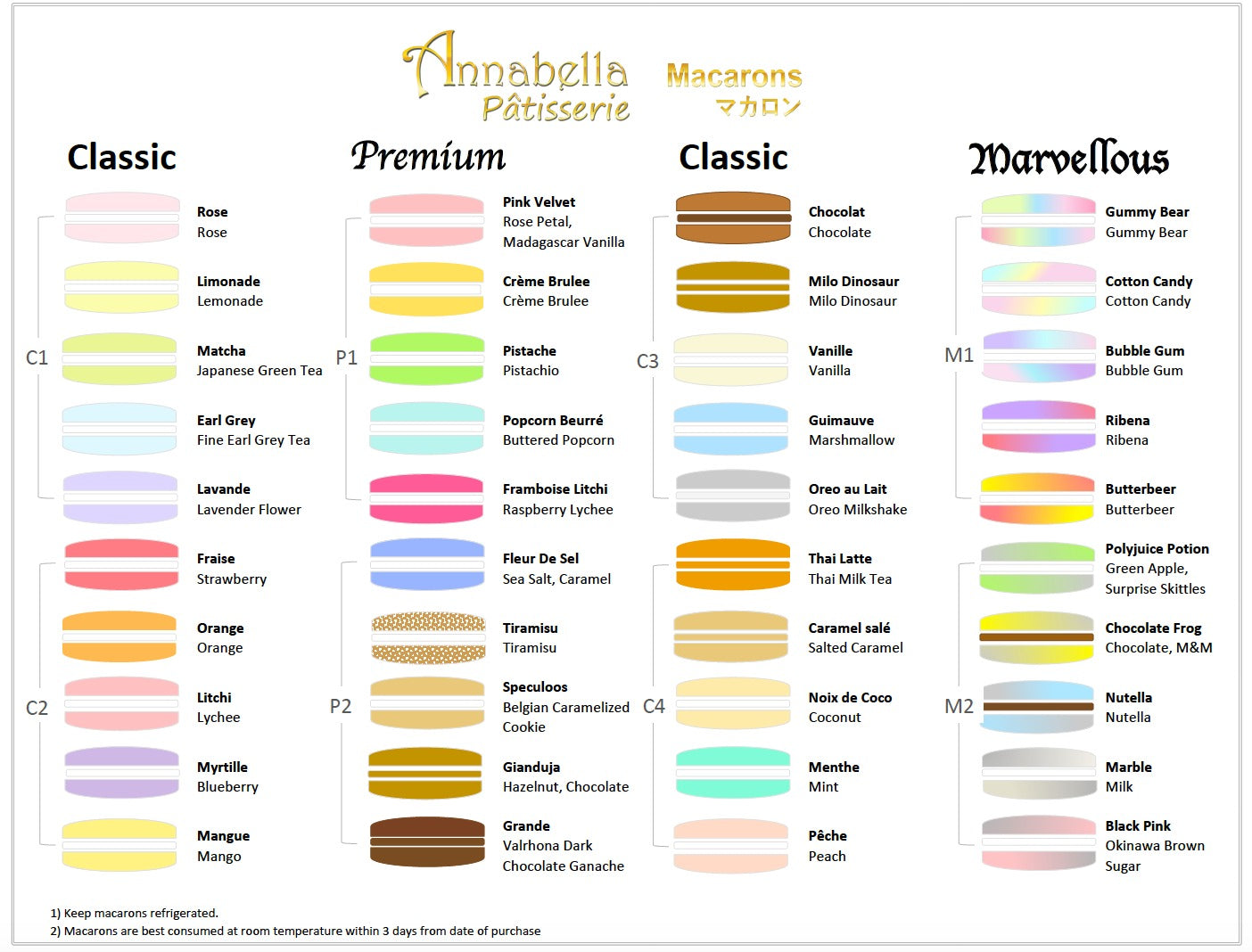 10pcs Classic Macarons (Classic3) in Gift Box and Paper Bag | Perfect Gift Choice